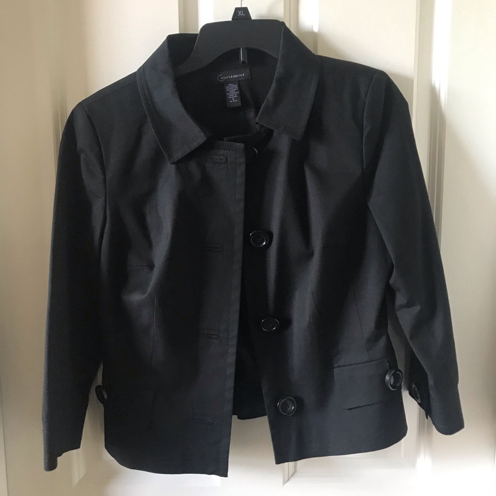 Context Black Button Down Short Jack. - image 2